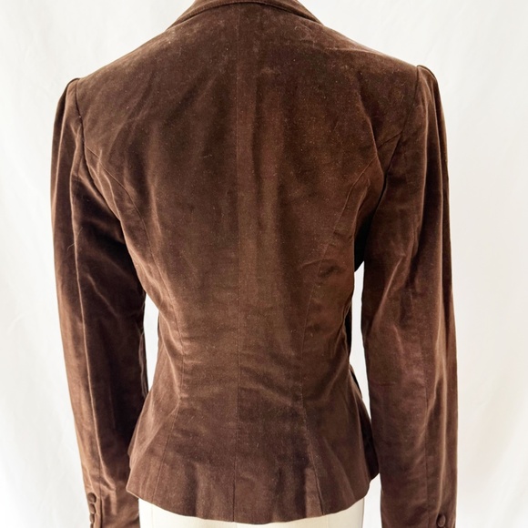 Ralph Lauren 1984 F/W Brown Cotton Velvet Equestrian Jacket Small - Picture 6 of 9